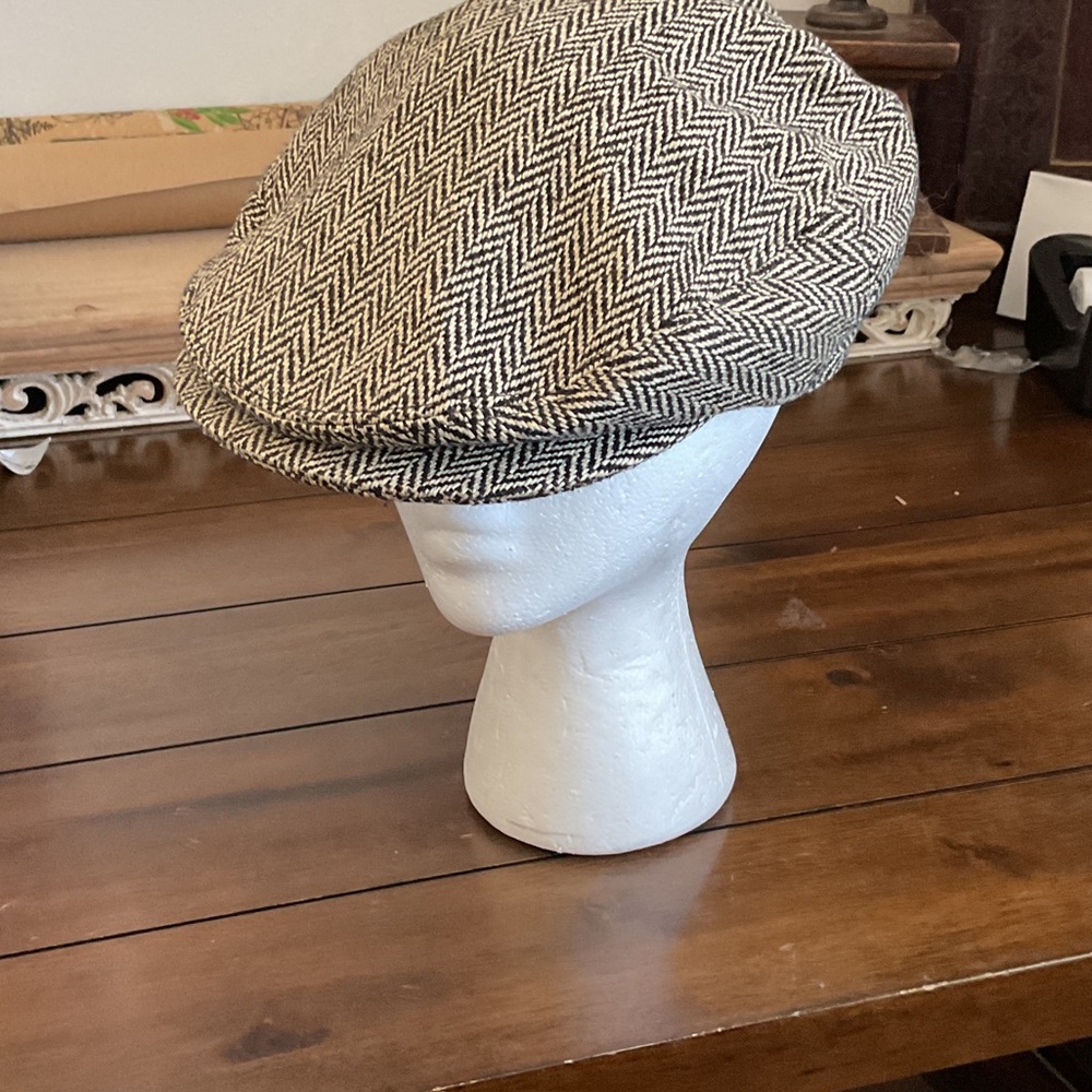 Polo by Ralph Lauren Herringbone Cap in Black and White
